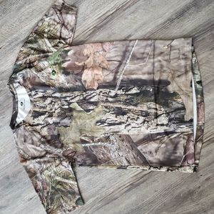 Men's Mossy Oak Camo Moisture-Wicking Crewneck Tee, Size Small